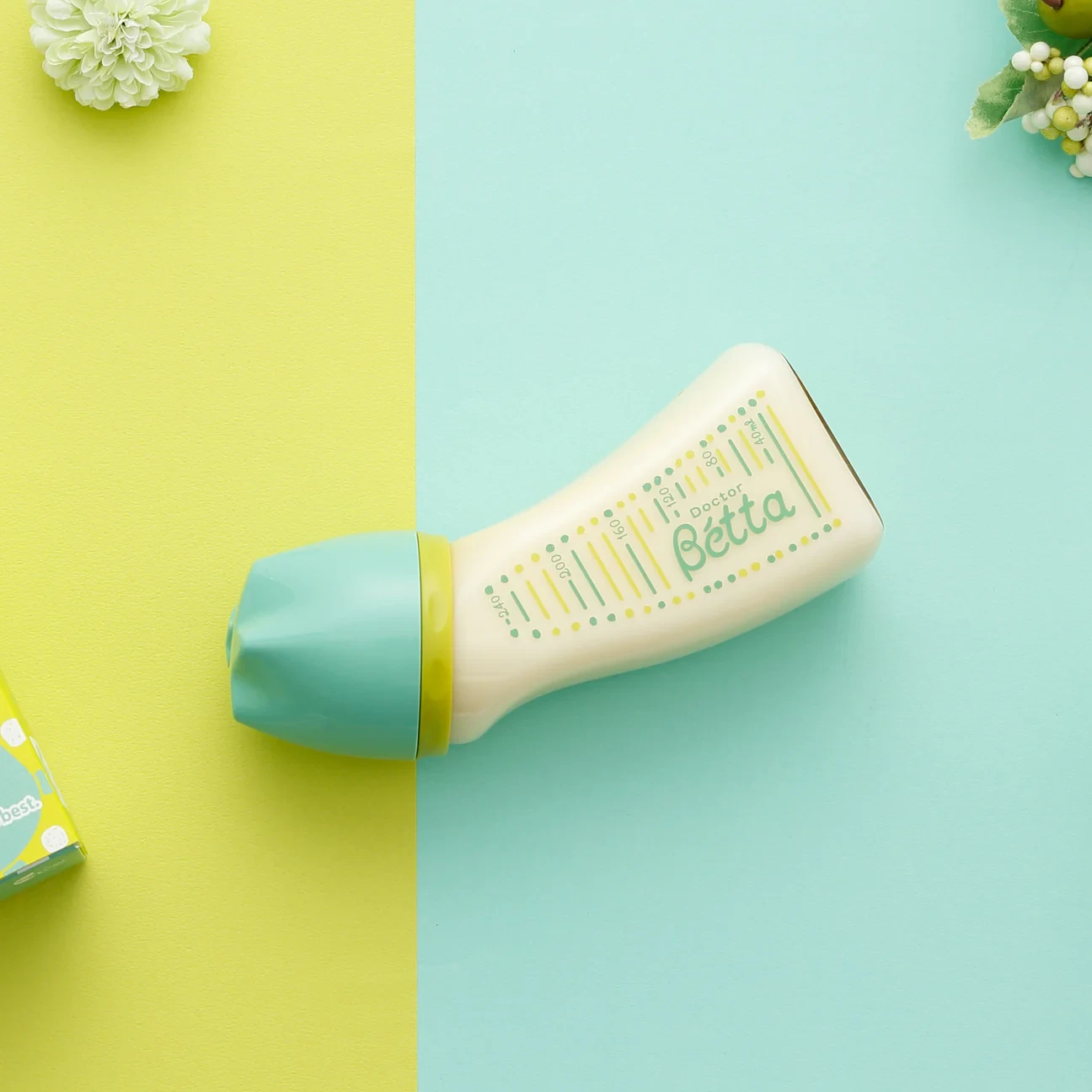 哺乳びん【ブレイン広口】WS2-240ml（Green）