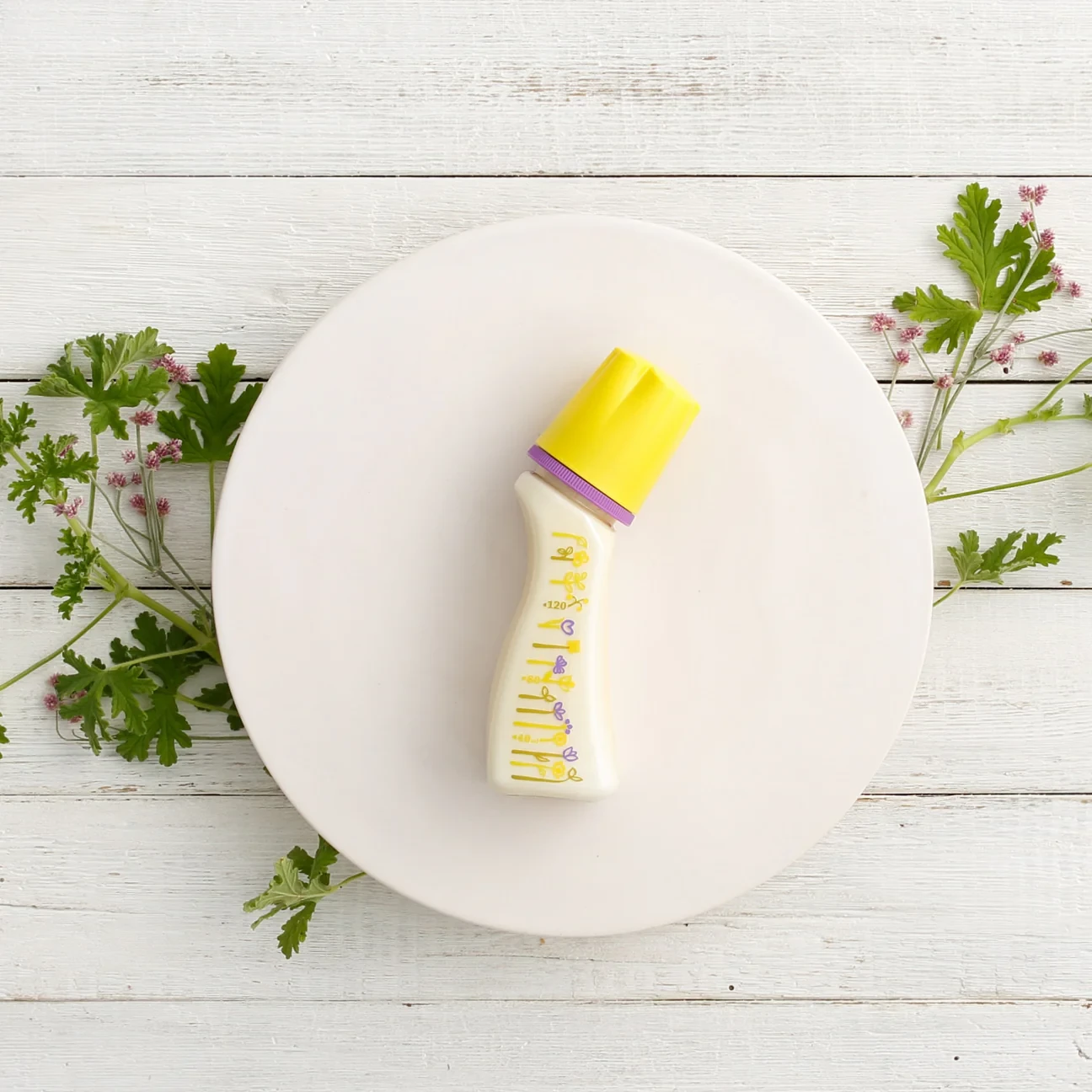 哺乳びん【ブレイン】SF4-120ml（フラワー）