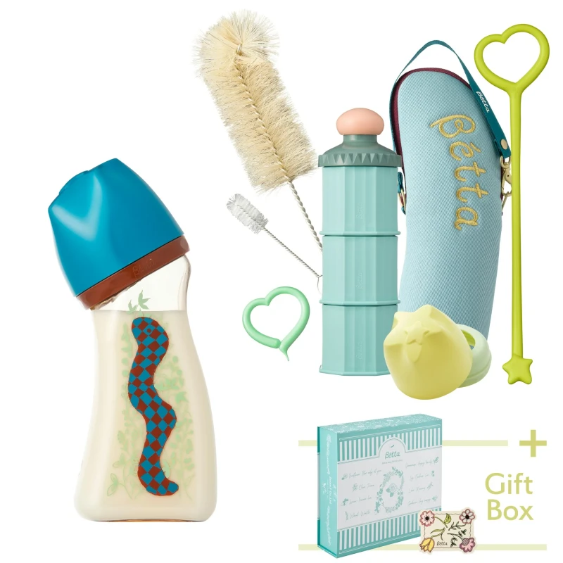 干支哺乳びん【ブレイン 広口】eternally bottle 巳年干支記念セット